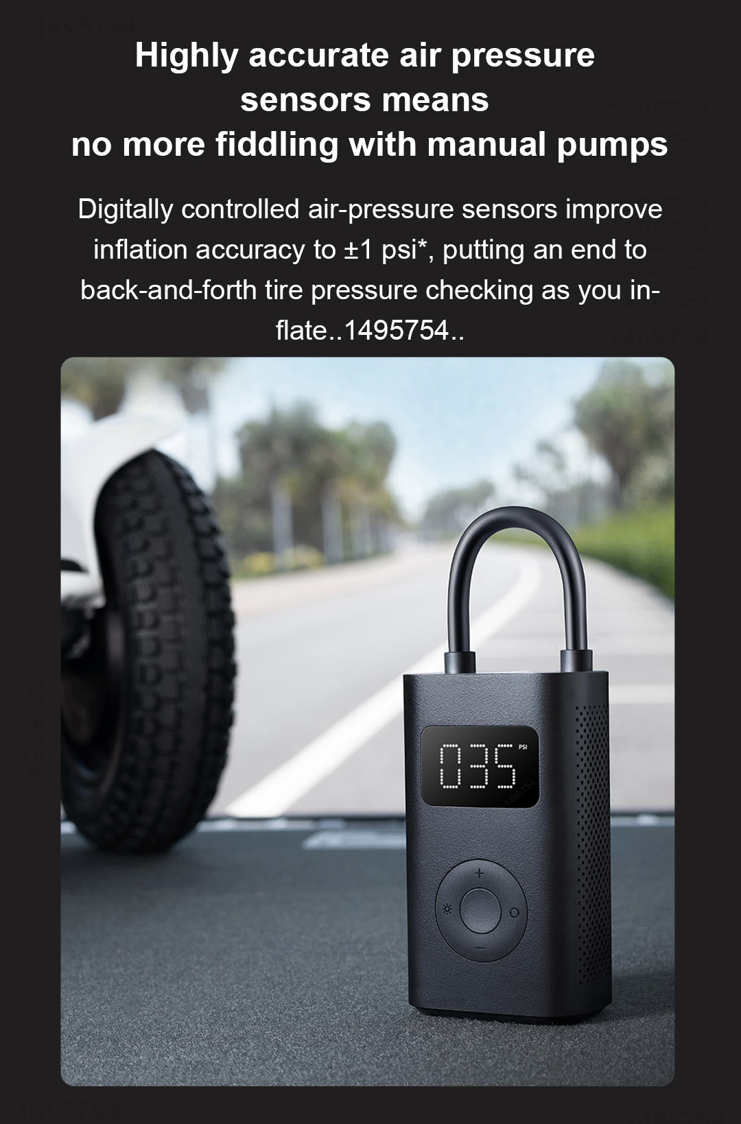 Xiaomi Mijia 2 Portable Electric Air Compressor 1S