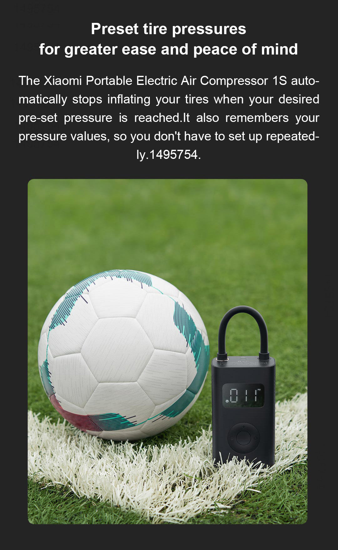 Xiaomi Mijia 2 Portable Electric Air Compressor 1S
