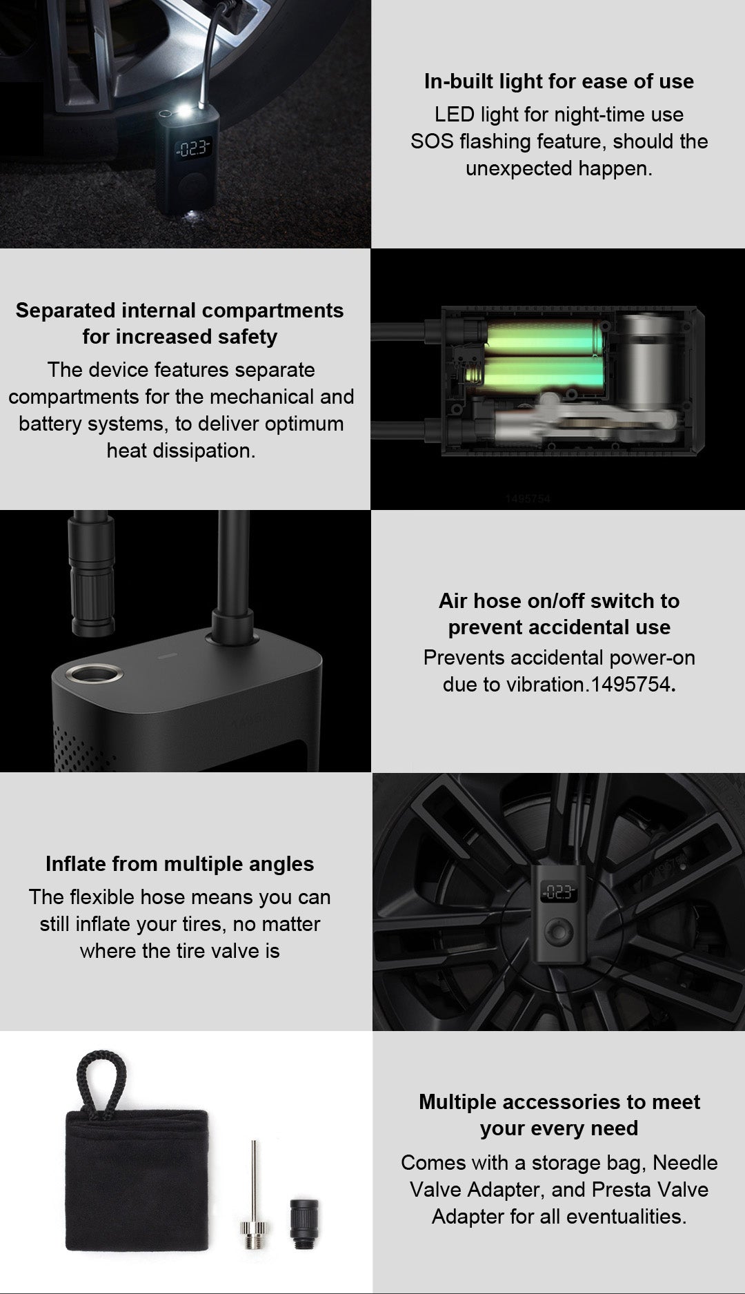 Xiaomi Mijia 2 Portable Electric Air Compressor 1S